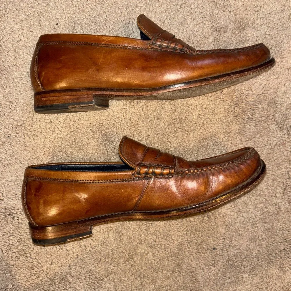 Cole Haan Brown Leather Penny Loafers